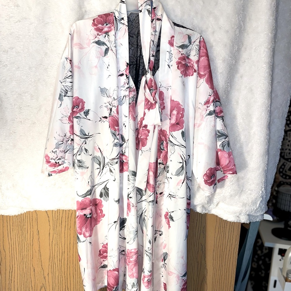 Brand new silk robe.